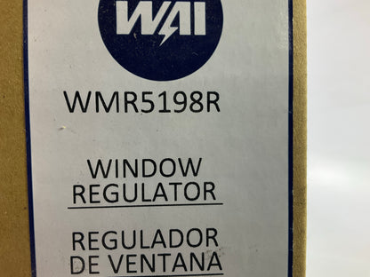 WAI WMR5198R Manual Front Right Window Regulator - 2005-2014 Toyota Tacoma