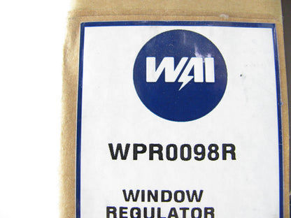 Window Regulator - NO MOTOR  Front Right WAI WPR0098R