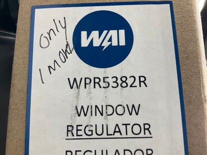 WAI WPR5382R Front Right Passenger Side Power Window Regulator (REGULATOR ONLY)