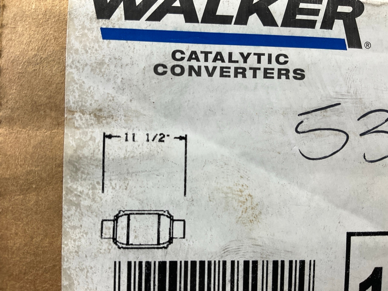 Walker 15051 EPA Standard Universal Catalytic Converter - 2'' Inlet X 11.5'' Long