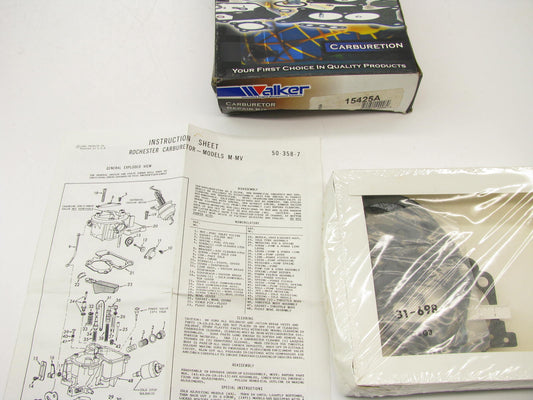 Walker 15425A Carburetor Rebuild Kit - 1968-70 GM Rochester MV 1BBL 4.1L 250 I6