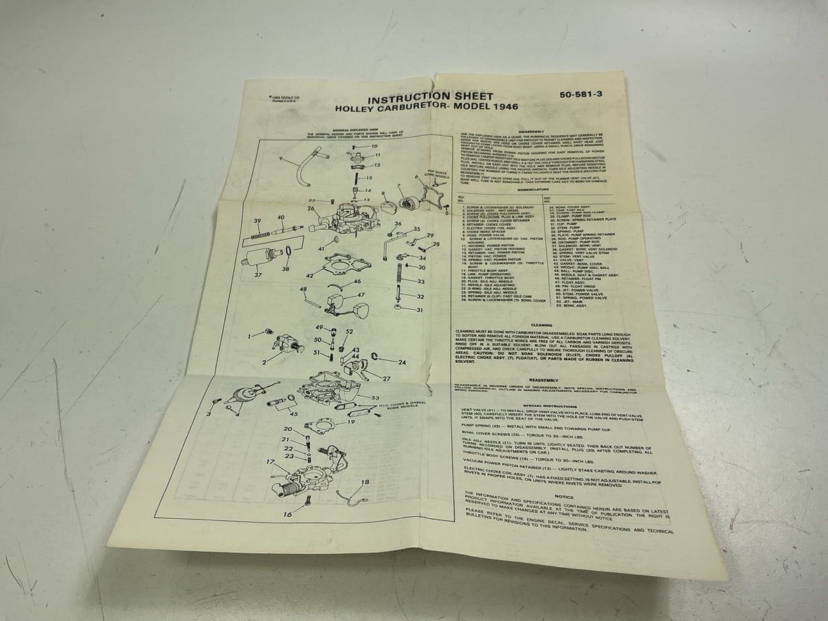 Walker 15790 Carburetor Repair Kit