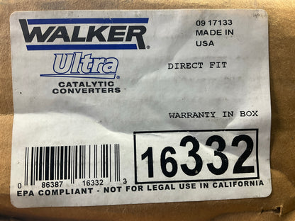 Walker 16332 Direct-fit Catalytic Converter For 2000-2002 Nissan Sentra 1.8L