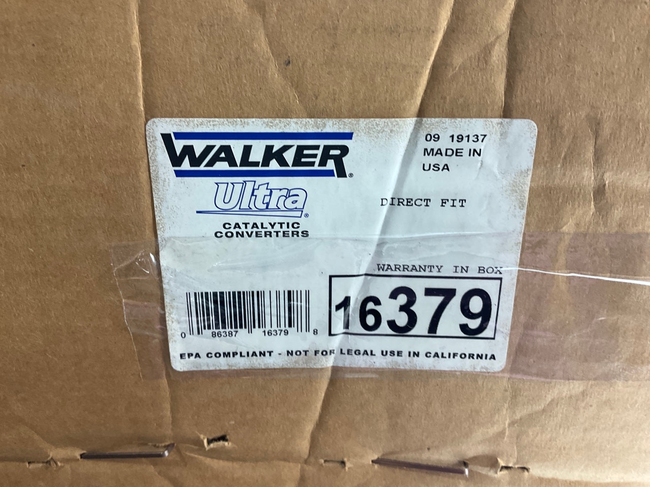 Walker 16379 Direct Fit EPA Compliant Catalytic Converter