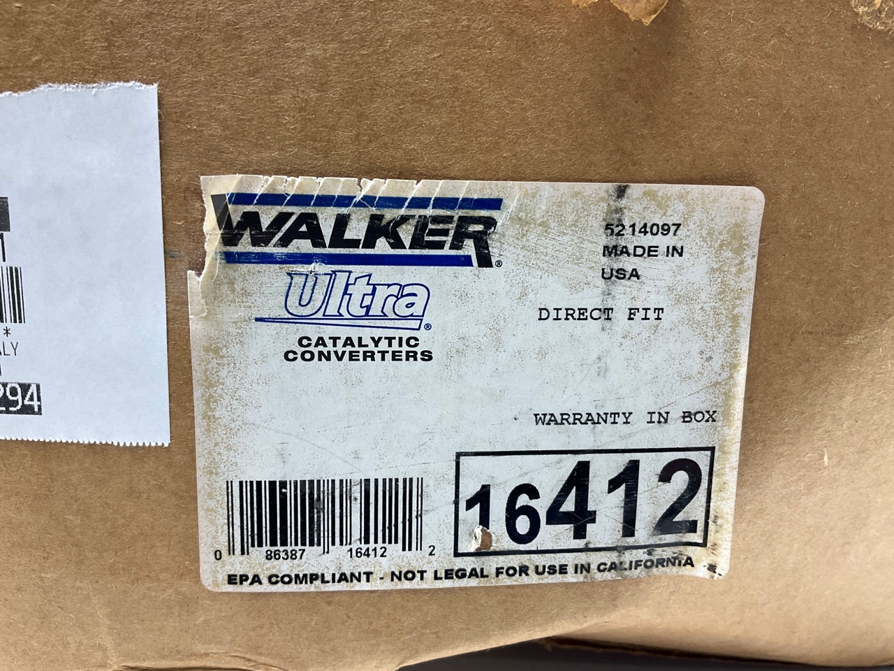 Walker 16412 Front Direct Fit EPA Compliant Catalytic Converter & Manifold