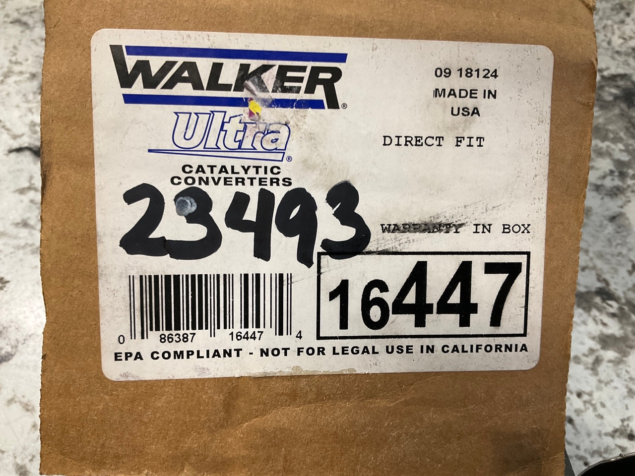 Walker 16447 Direct Fit EPA Compliant Catalytic Converter