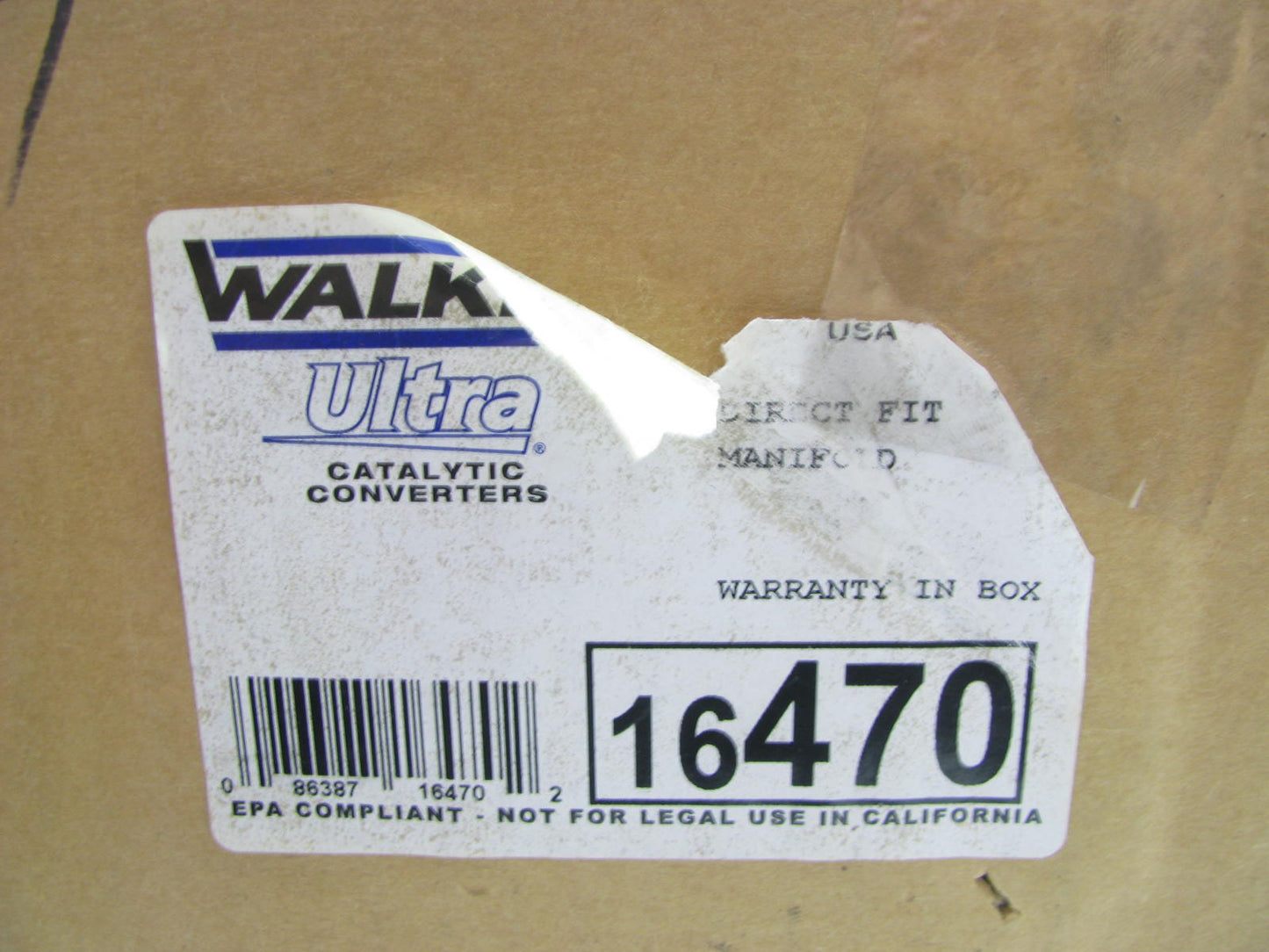 Walker 16470 Front Direct Fit EPA Compliant Catalytic Converter & Manifold