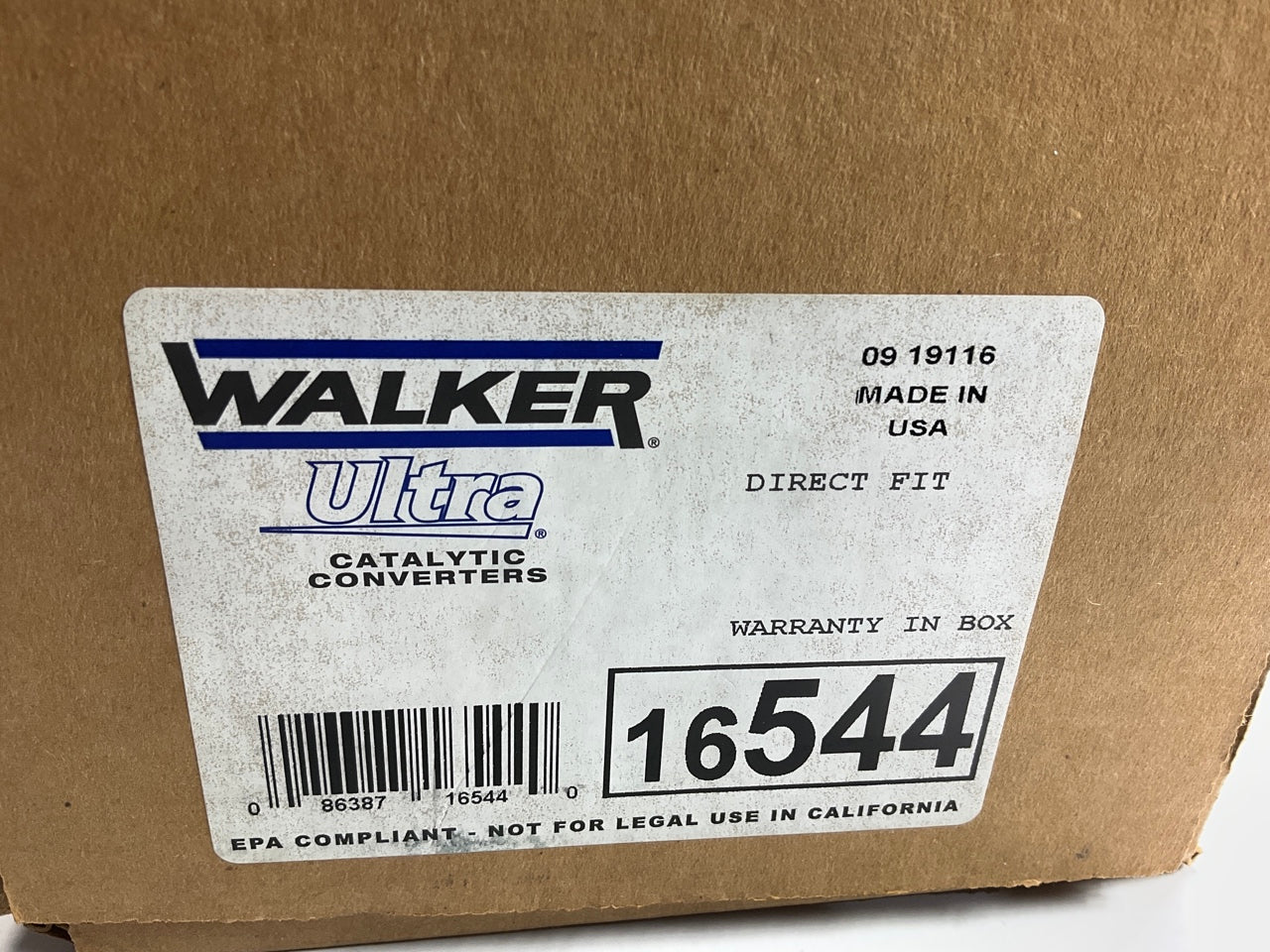 Walker 16544 Direct Fit EPA Compliant Catalytic Converter