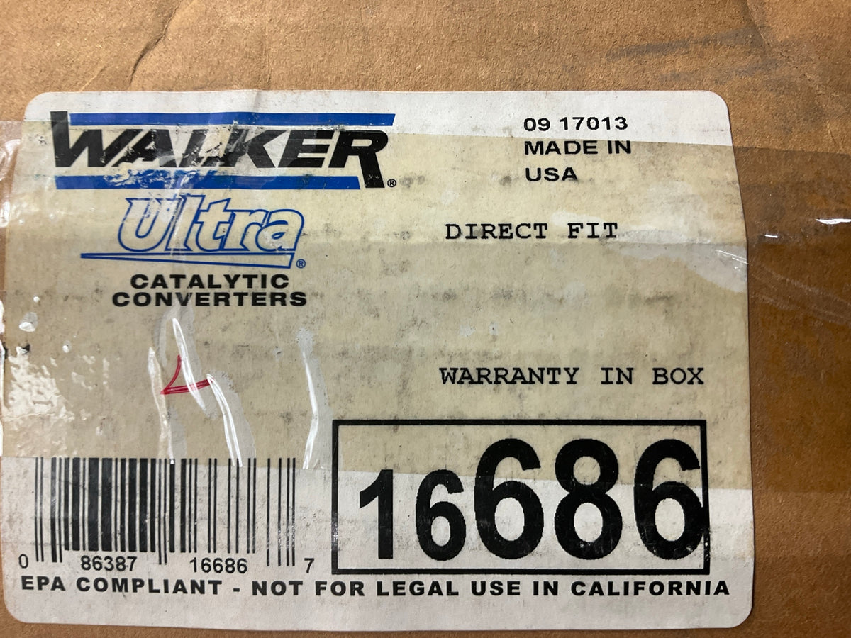 Walker 16686  Catalytic Converter 00-05 DeVille, 06-08 DTS, 98-01 Seville