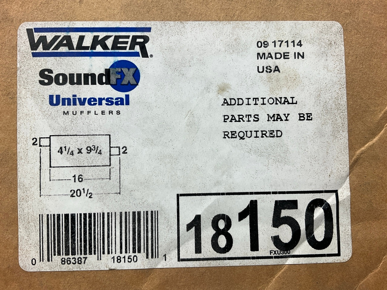 Walker 18150 SoundFX Direct-Fit Muffler