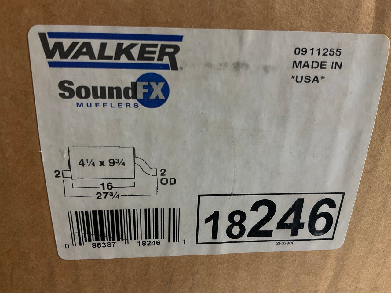 Walker 18246 SoundFX Direct Fit Muffler