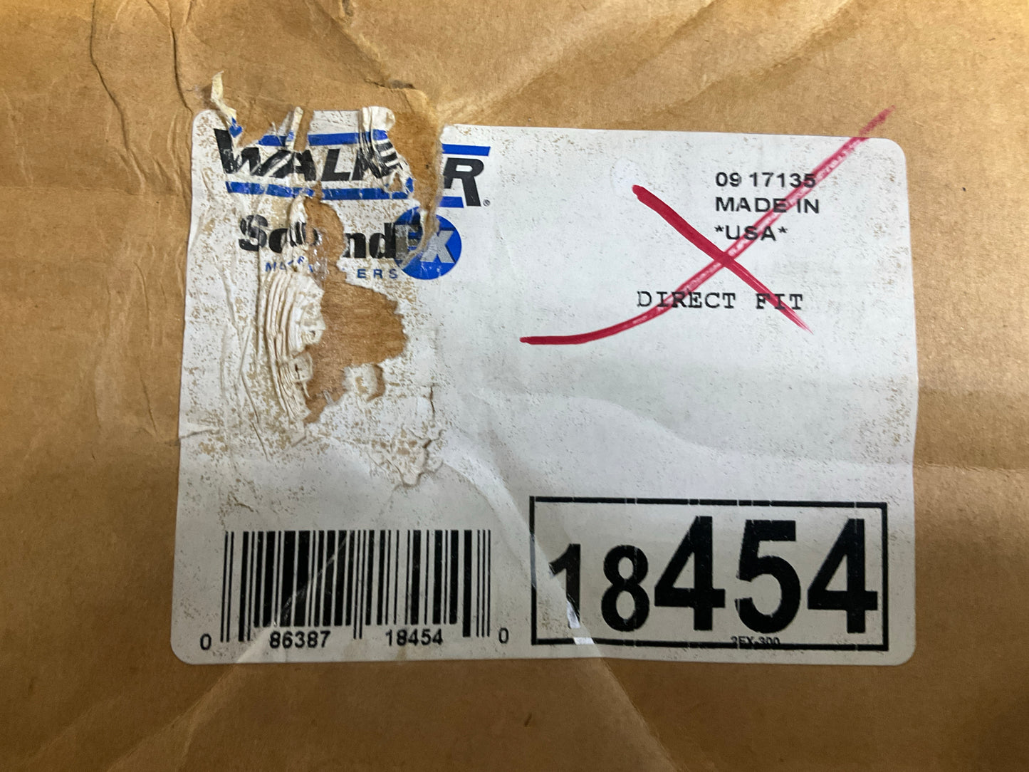 DENTED SEE PHOTOS Walker 18454 Exhaust Muffler