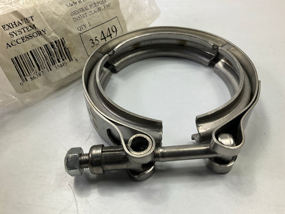Walker 35449 - 3'' Diameter Heavy Duty Stainless Steel Natural V-Band Clamp