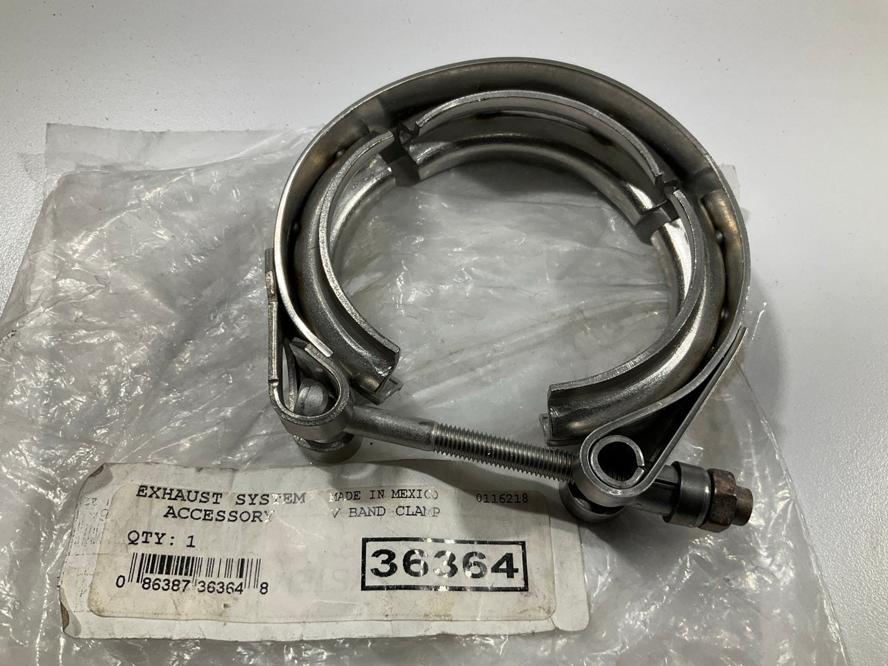 Walker 36364 V-Band Steel Exhaust Clamp - 2-1/4'' Diameter