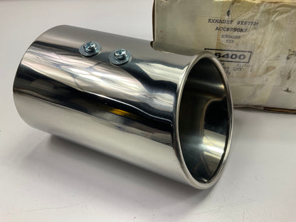 Walker 36400 2-3/4 Inch Inlet Oval Exhaust Chrome Pipe Tip 2.75''