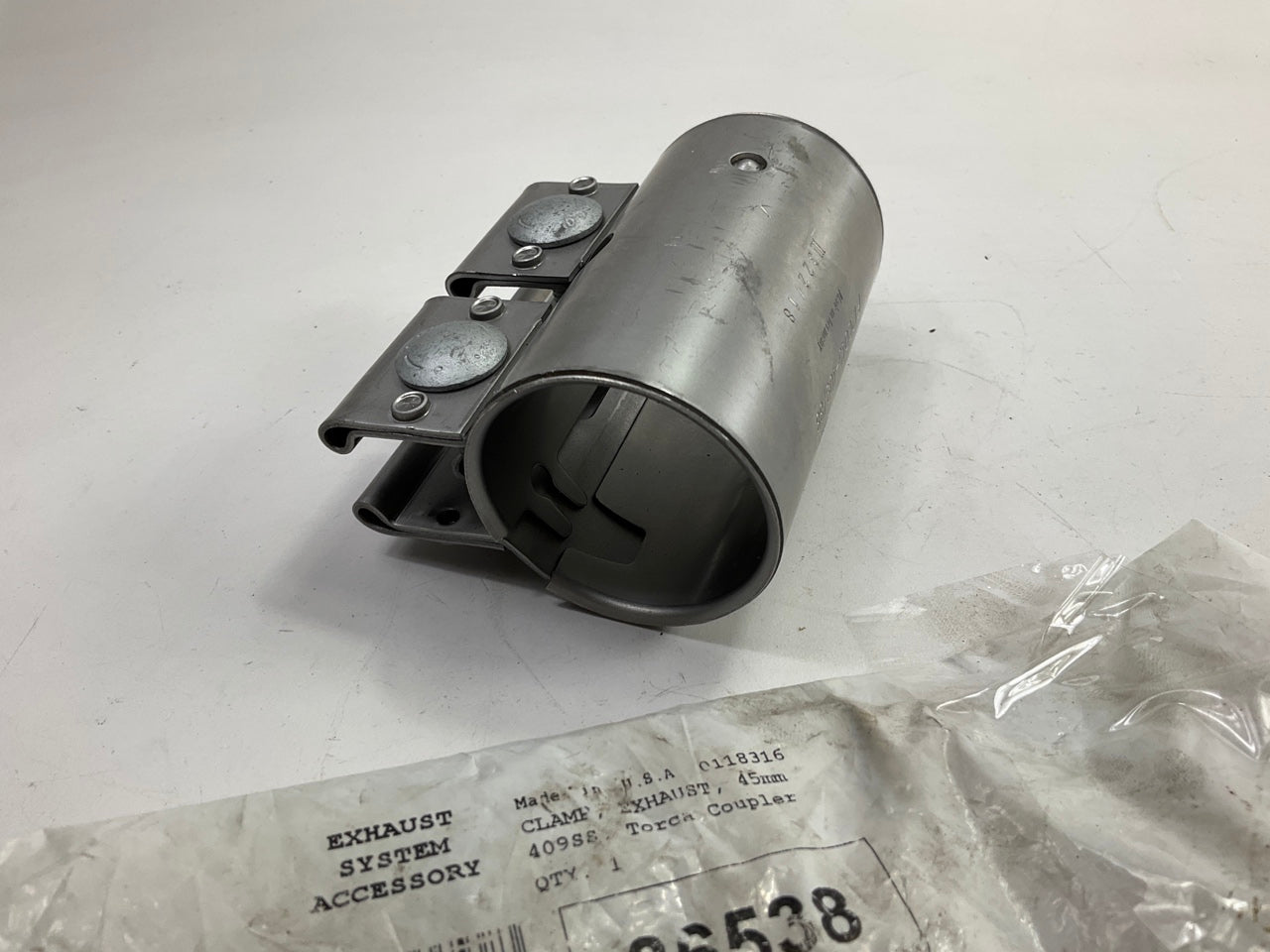 Walker 36538 Exhaust Clamp - Resonator Assembly To Muffler - 1-3/4'' Stainless