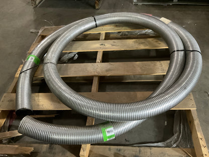 25 FEET - Walker Heavy Duty 40022 Stainless Universal 4'' Exhaust Flex Pipe Tube
