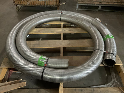 25 FEET - Walker Heavy Duty 40023 Stainless Universal 5'' Exhaust Flex Pipe Tube