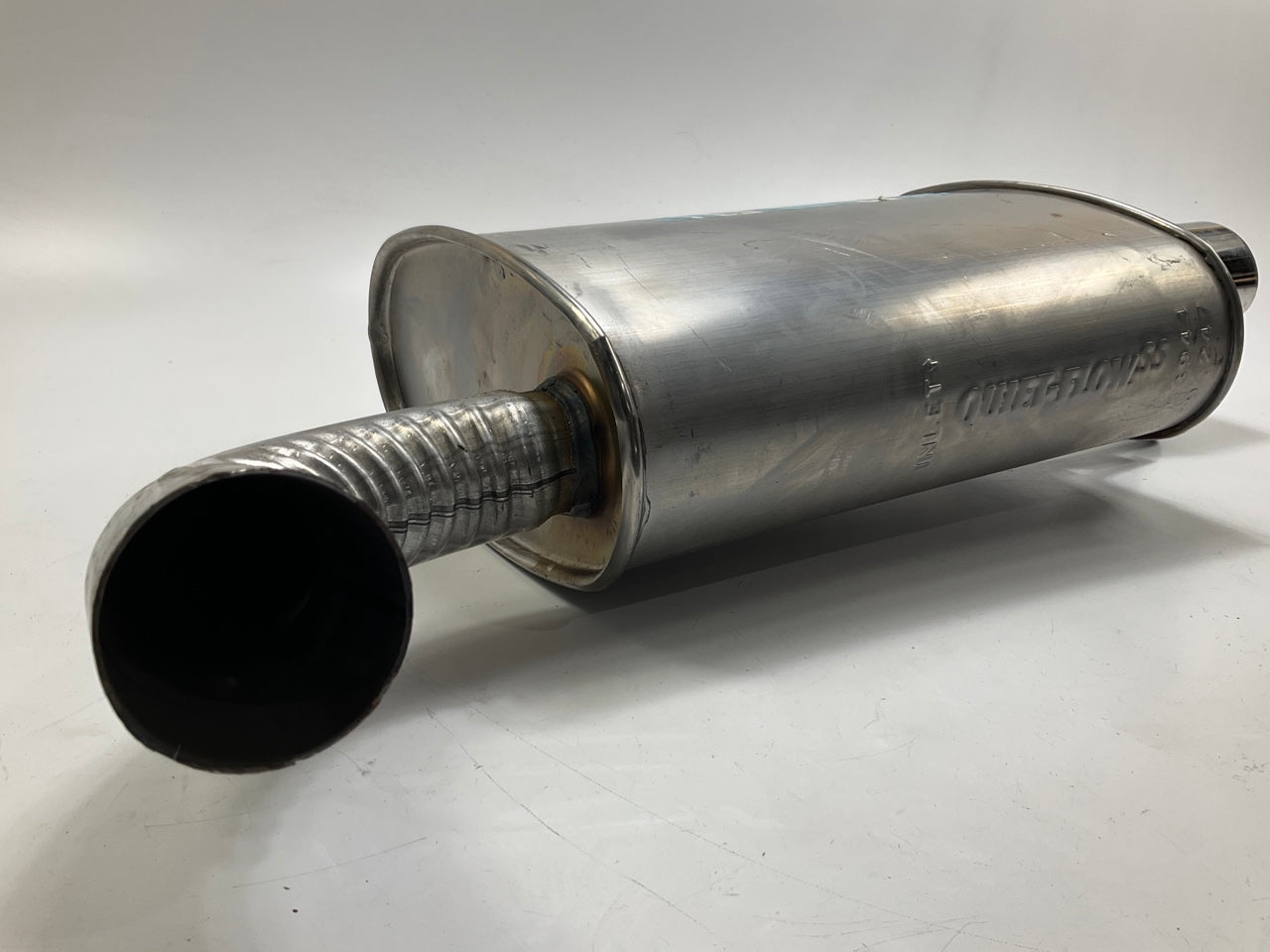 DENTED BODY - Walker 53944 Quiet-Flow SS Exhaust Muffler, Left Drivers Side
