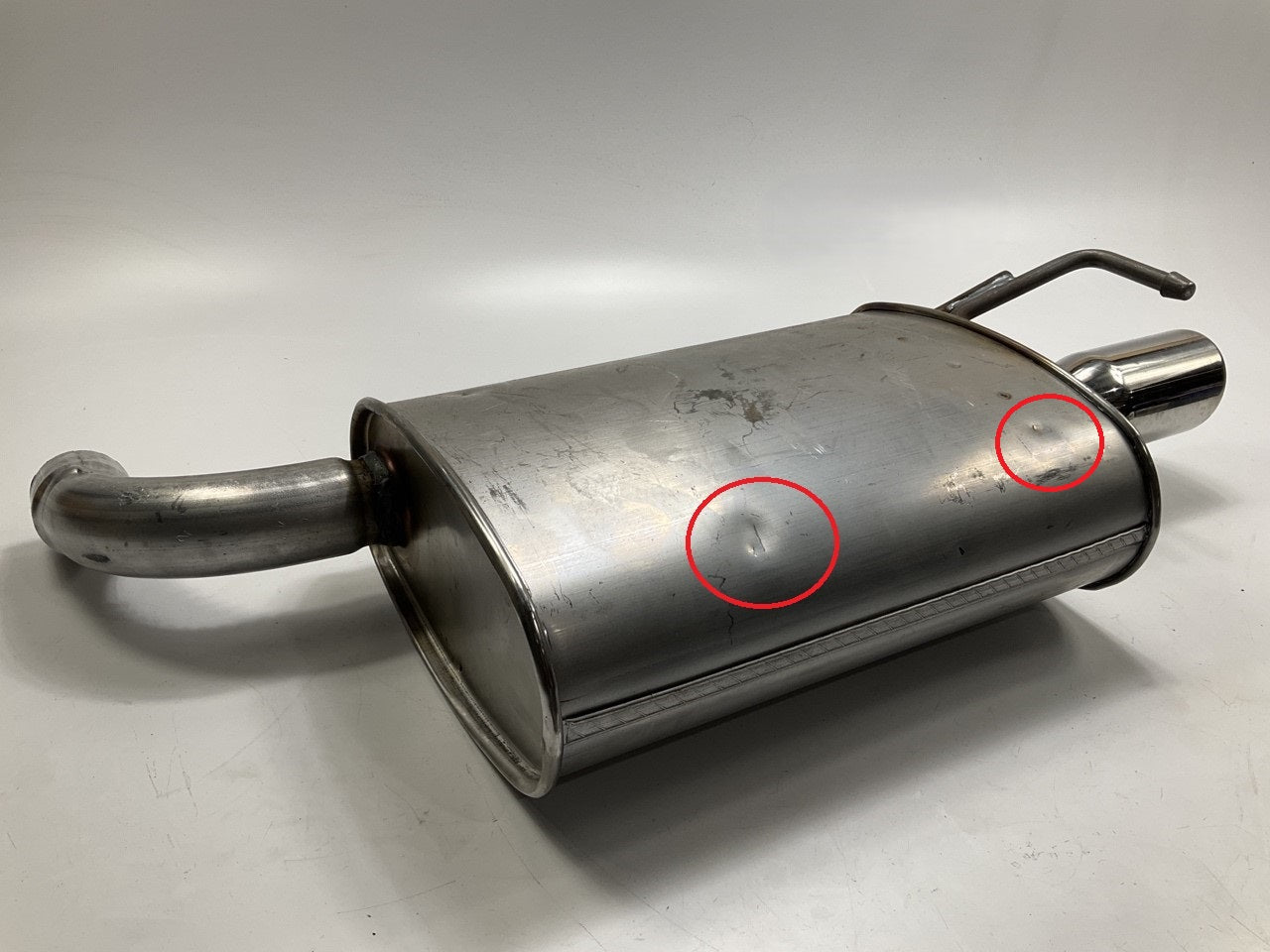 DENTED BODY - Walker 53944 Quiet-Flow SS Exhaust Muffler, Left Drivers Side