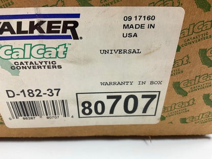 Walker 80707 Universal CALI Catalytic Converter D-182-37, 2-1/4'' In & Out