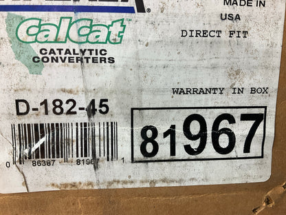 Walker 81967 Direct-Fit Catalytic Converter - CARB (CALI) Certified  D-182-45