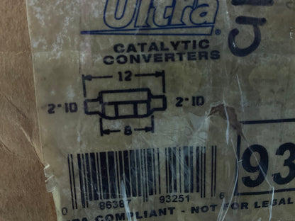 Walker 93251 Universal EPA Compliant Catalytic Converter 2.00'' Inlet/Outlet