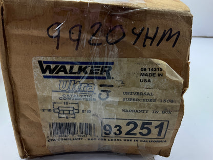 Walker 93251 Universal EPA Compliant Catalytic Converter 2.00'' Inlet/Outlet