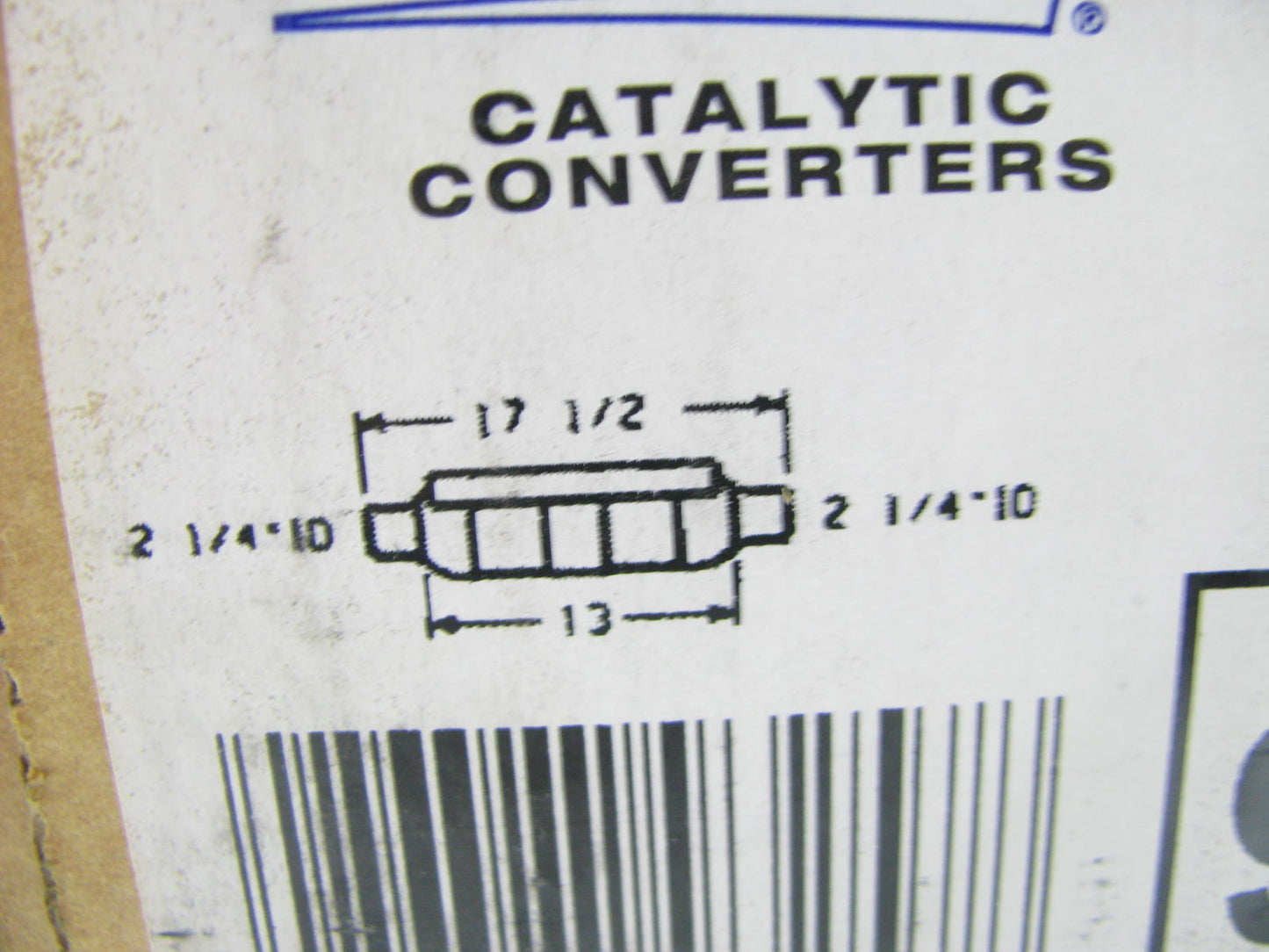 Walker 93257 UNIVERSAL 2-1/4'' Catalytic Converter, 17.5'' Long, 2.25'' Inlet & Out