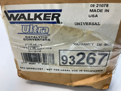 Walker 93267 UNIVERSAL Catalytic Converter - 2-1/4'' ID, 17-1/2'' Overall Length