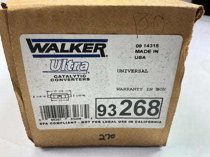 Walker 93268 Universal EPA Compliant Catalytic Converter 2.50'' Inlet/Outlet