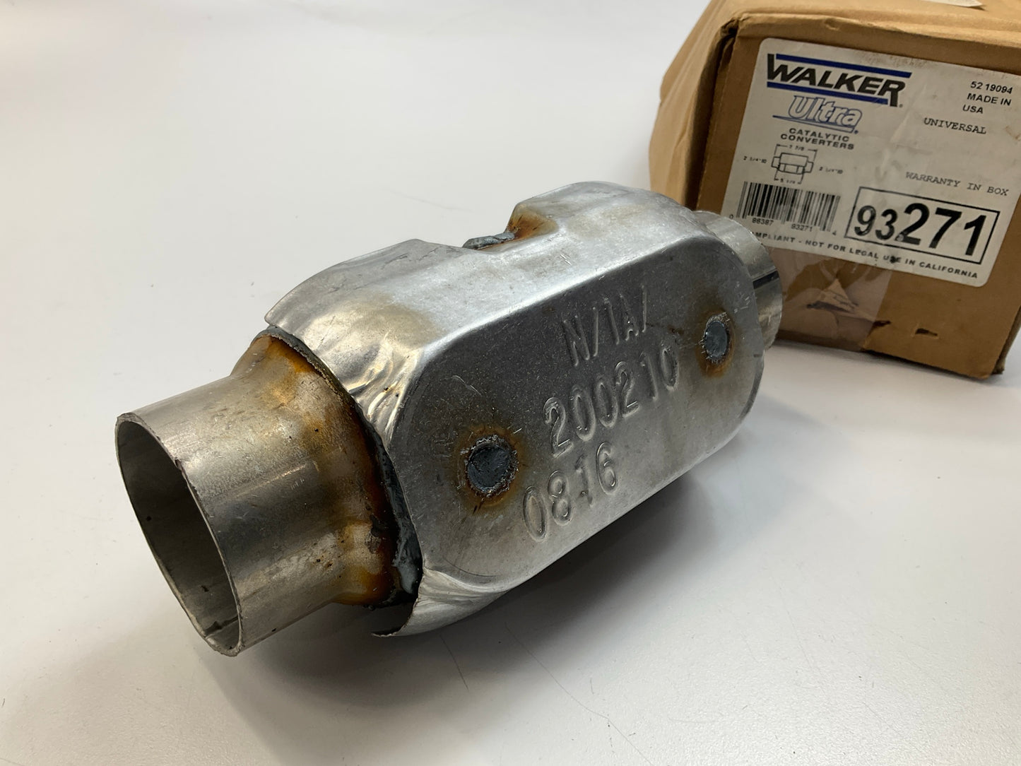 Walker 93271 Front Universal Catalytic Converter 2.25'' ID/ OD