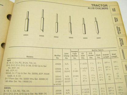 USED - Walker W89TR TRUCK, TRACTOR, BUS EXHAUST SYSTEM Catalog, 1989, 408 Pages