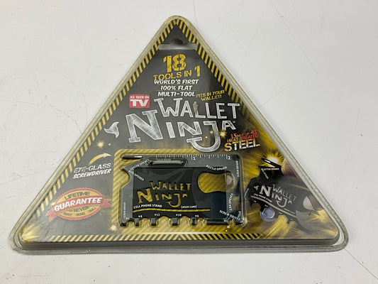 Wallet Ninja 18-IN-1 Multi-Purpose Credit Card / Pocket Size Tool - Black