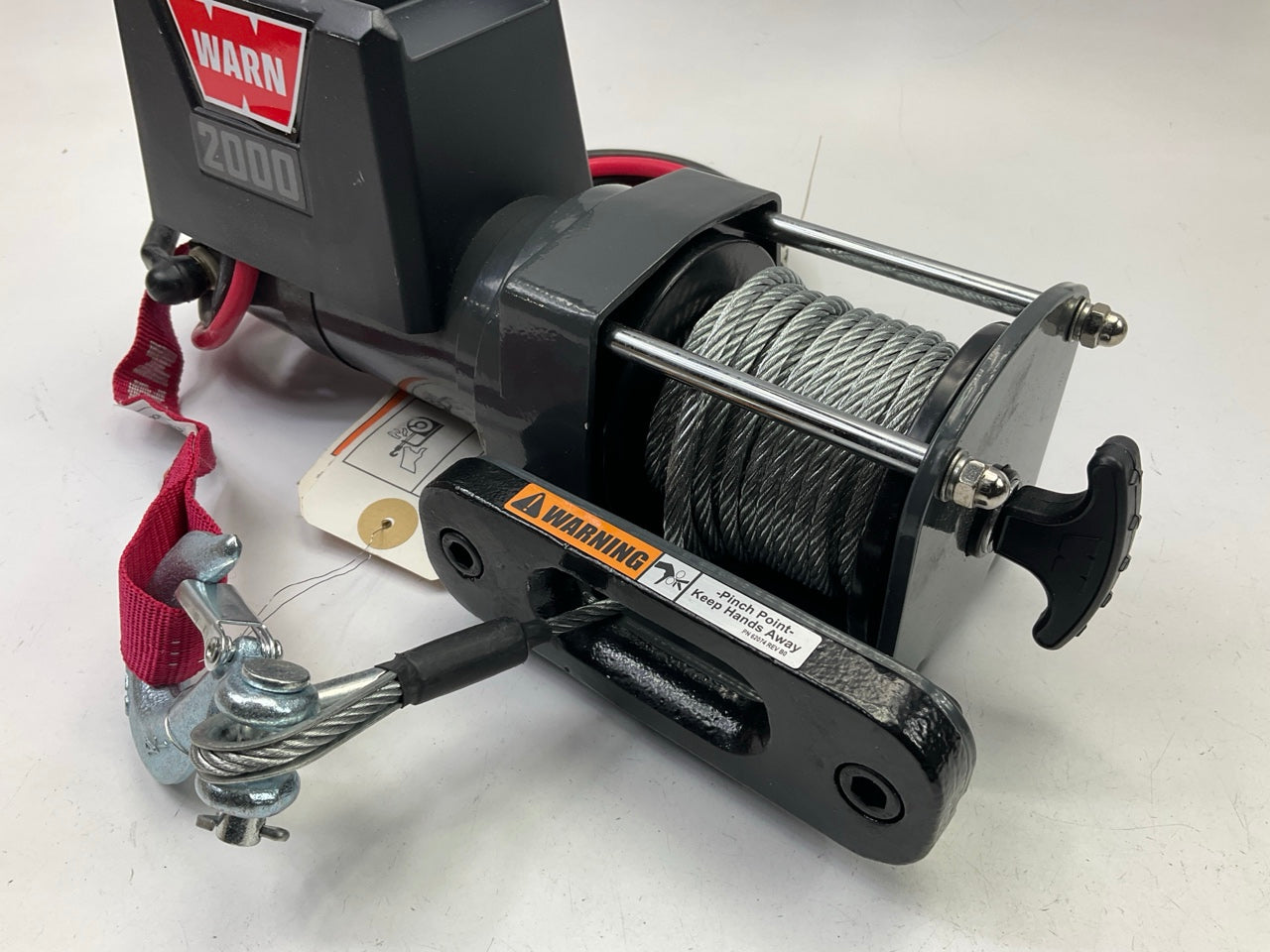 Warn 92000 2,000 Lbs DC 12V Electric Utility Winch With Steel Cable