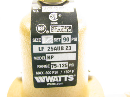 Watts LF-25AUB-Z3 3/4'' Pressure Reducing Valve 300 PSI