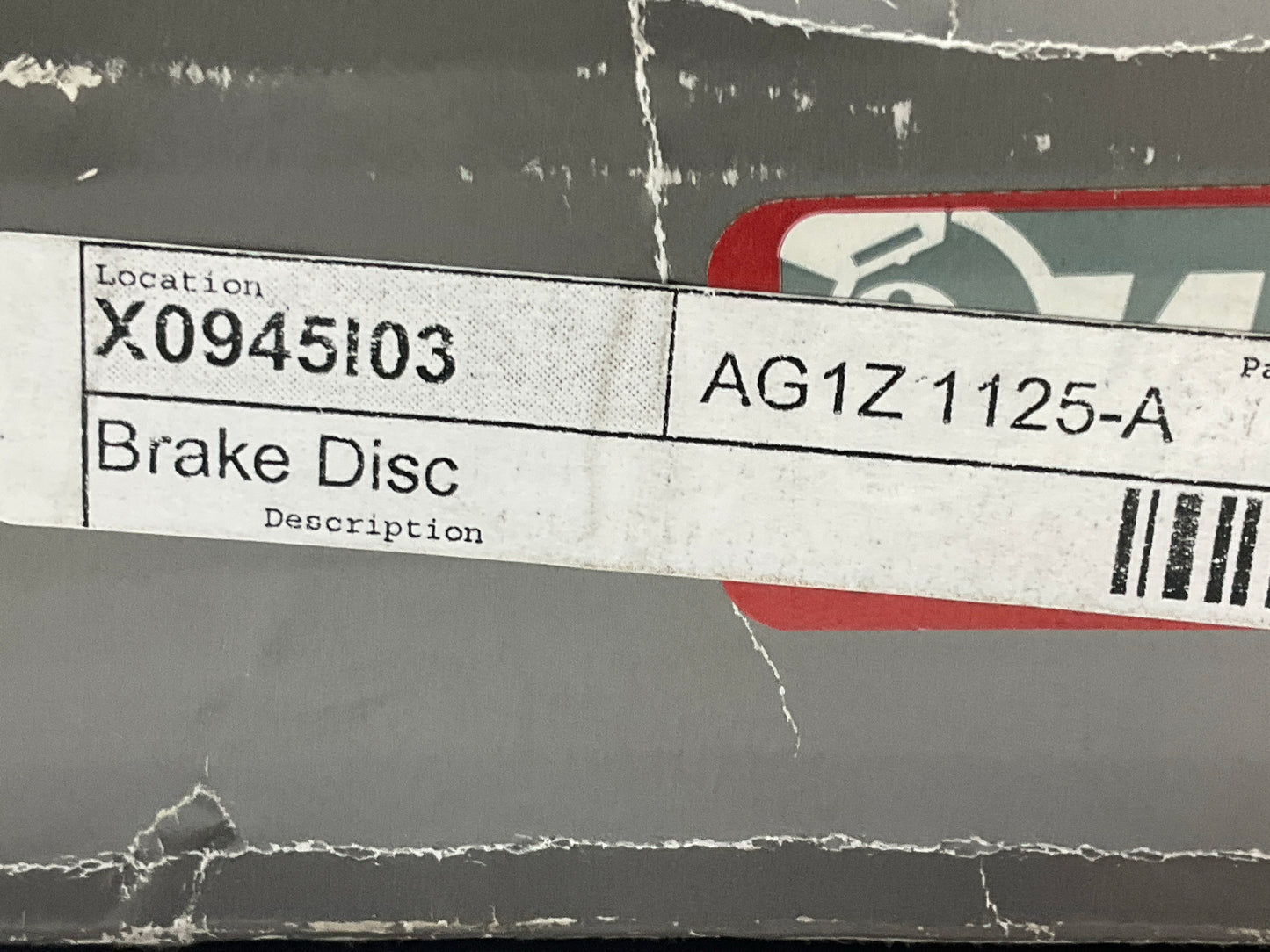 (2) WBR AG1Z-1125-A Front Brake Rotors