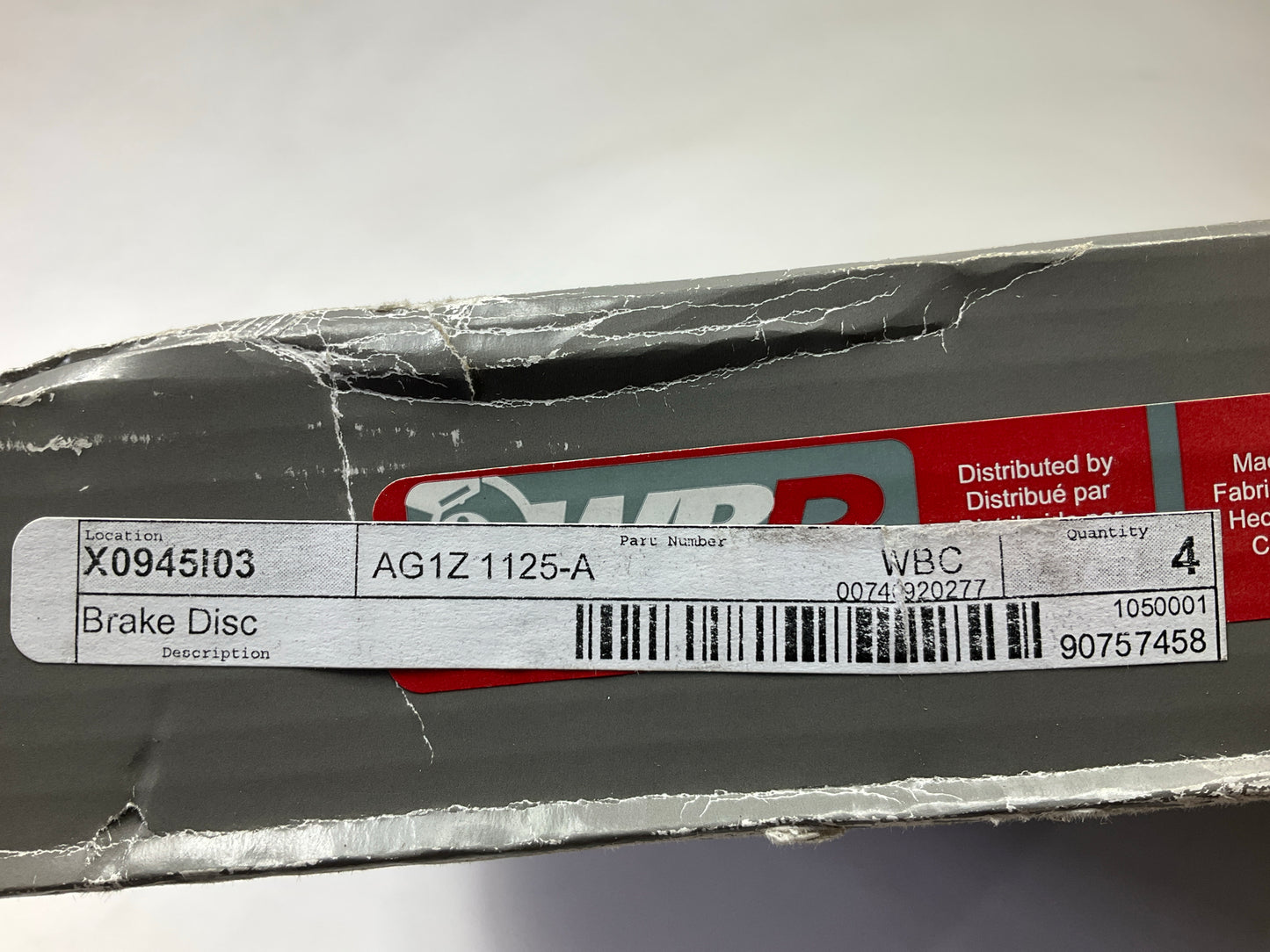WBR AG1Z-1125-A Front Brake Rotor
