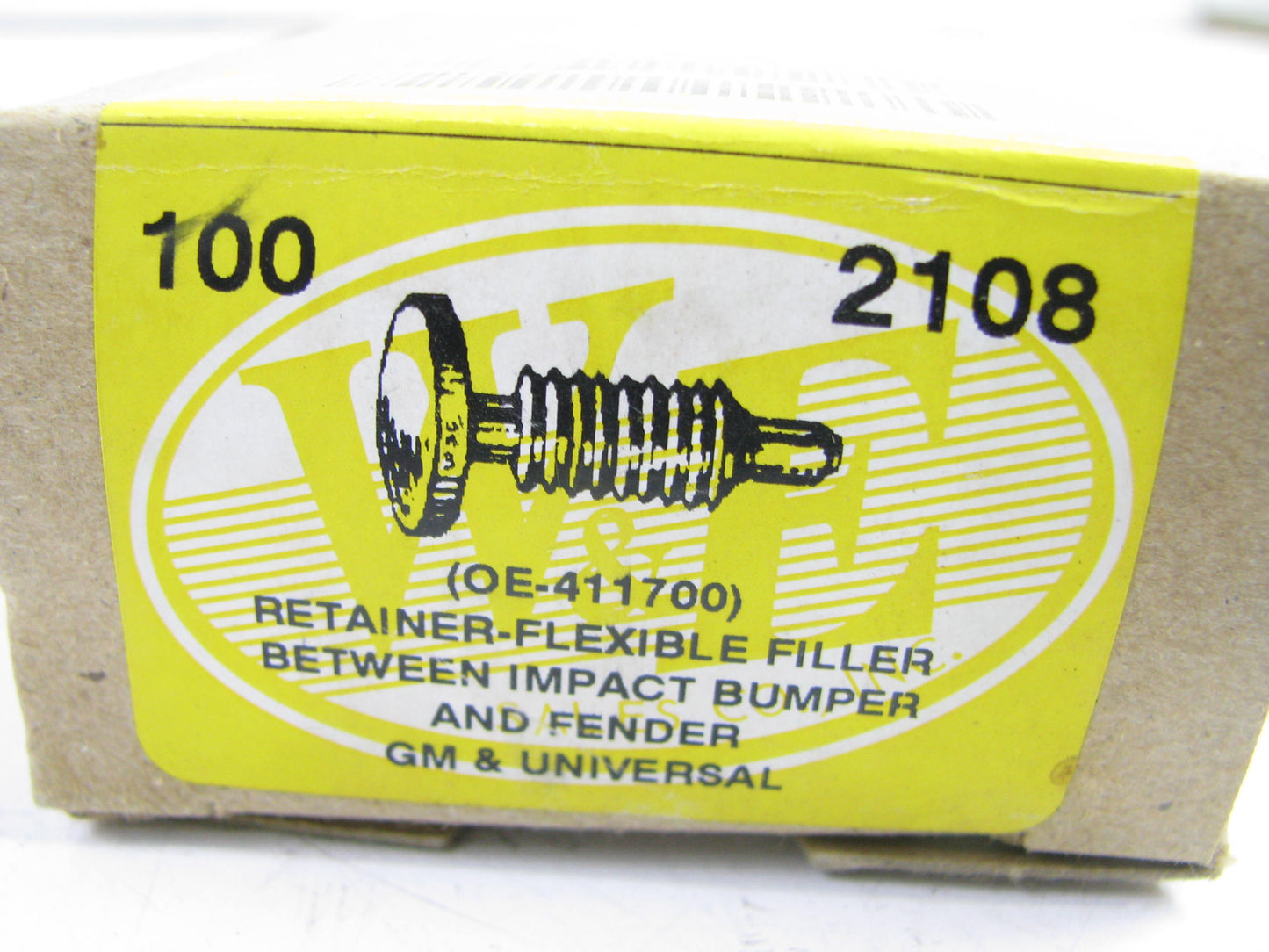 (100) WE 2108 Bumper Trim Retainer Replaces GM 411700