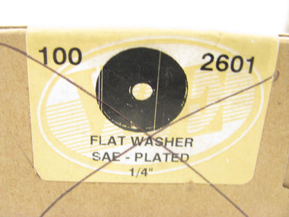 (68) We 2601 Flat Washer SAE - Plated 1/4''