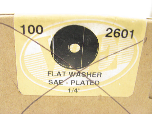 (68) We 2601 Flat Washer SAE - Plated 1/4''
