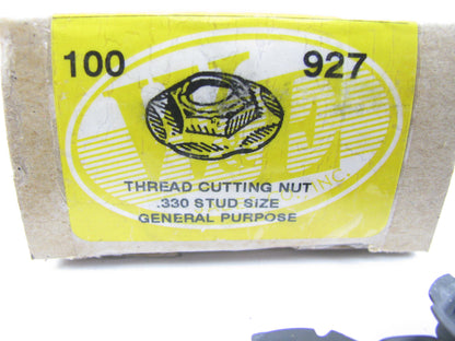 (100) WE 927 GENERAL PURPOSE THREAD CUTTING NUT .330 STUD SIZE