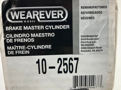 Wearever 10-2567 Brake Master Cylinder - REMAN