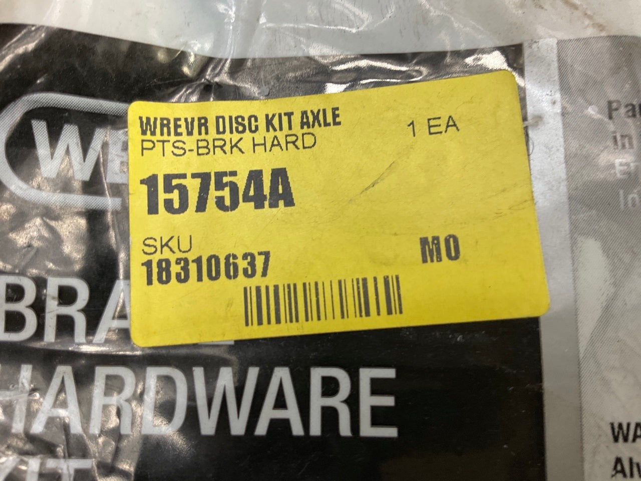Wearever 15754A Front Disc Brake Hardware Kit