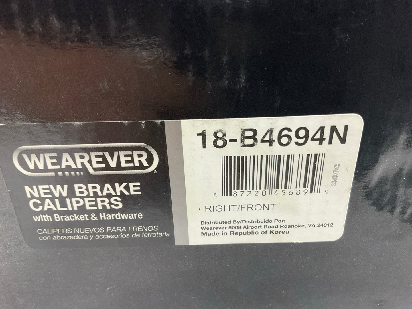 Wearever 18-B4694N Front Right Disc Brake Caliper