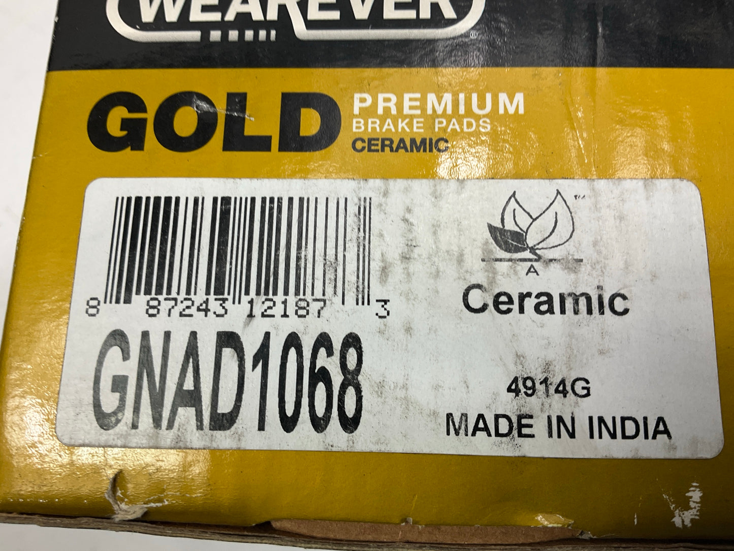 Wearever GNAD1068 Rear Disc Ceramic Brake Pads