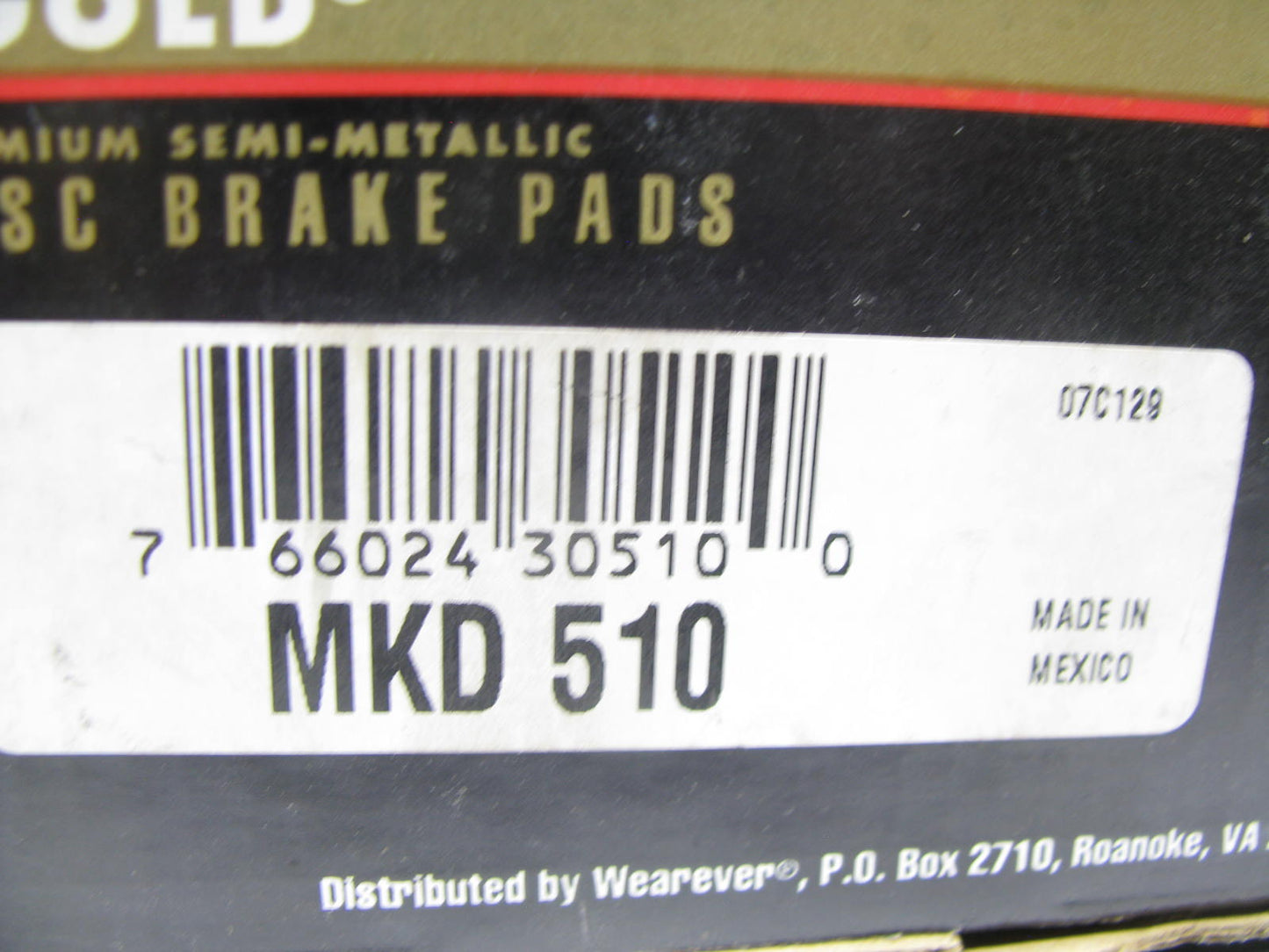 Wearever MKD510 Front Disc Brake Pads For 1991-1993 Nissan NX, 1991-1994 Sentra