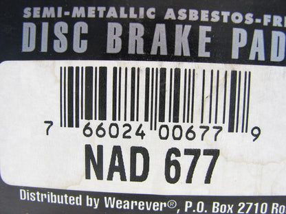 Wearever NAD677 Front Disc Brake Pads For 1995-2002 Suzuki Esteem