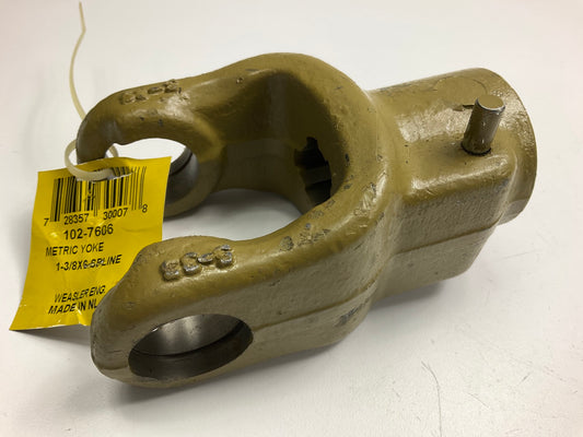 Weasler 102-7606 1-3/8'' 6 Spline Tractor Quick Disconnect Yoke 2400 Series