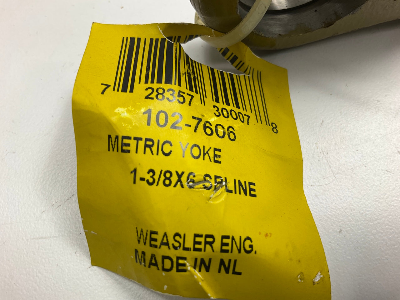 Weasler 102-7606 1-3/8'' 6 Spline Tractor Quick Disconnect Yoke 2400 Series